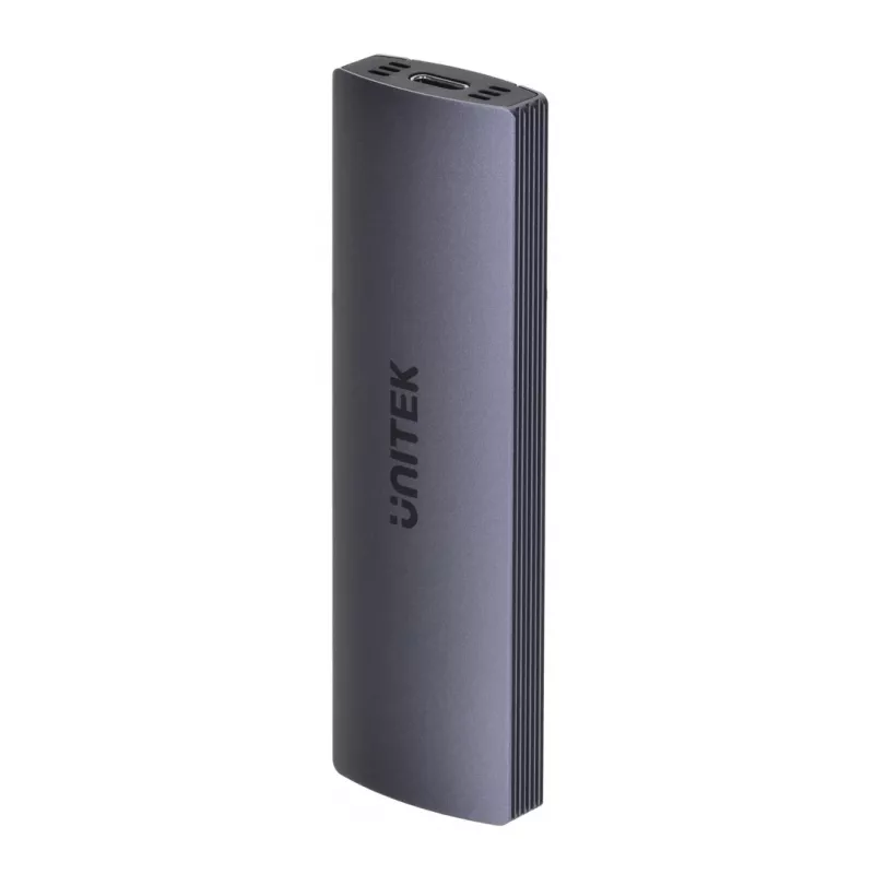 M.2 SSD enclosure Unitek uDrive Grey — M.2 (2230/2242/2260/2280), NVMe/SATA III, USB-C 10 Gbit/s, aluminium