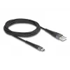 DeLOCK USB cable USB 2.0 2 m USB A USB C Black 81122