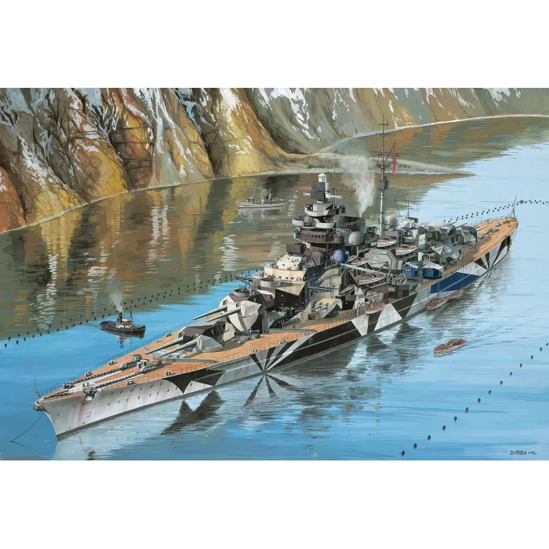 Plastic model ship REVELL Tirpitz 1:350 scale