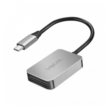 LogiLink USB 3.0 Dual-Card Reader USB-C/SD/microSD alu (CR0050)