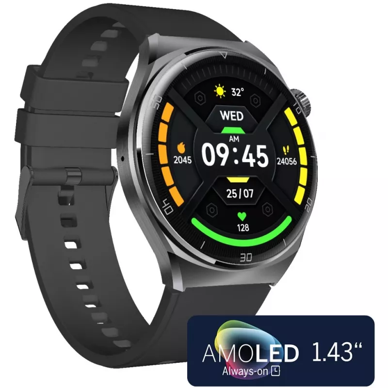 Smartwatch Beafon 401 AMOLED Silver Black