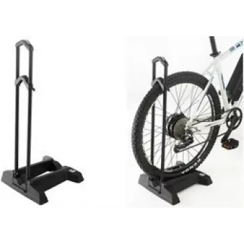 Bicycle Stand FISCHER 10446 — 1-space parking stand, plastic and aluminum, black