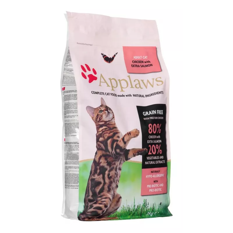 Applaws dry cat food, chicken with salmon, 2 kg