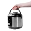 Rice cooker GASTROBACK Rice Control Low Carb & Steam, 3 L, 450 W, black/stainless steel