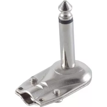 Mono 6.3mm Right Angle Connector ShiverPeaks 50610-WM Metal, 6.35mm mono plug, right-angle