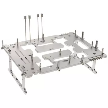 Open-frame benchtable Streacom BC1 V2 silver — ATX support, test and build platform
