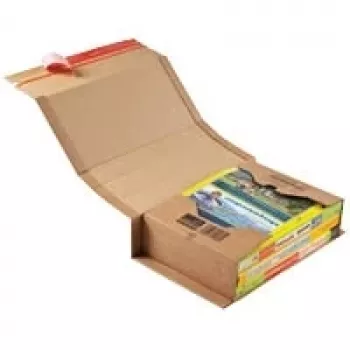 ColomPac CP020.12.020 - Flexible wrap-around packaging - book packaging aus Corrugated Board - 325 x 250 x 80 mm - brown - 1 Pack = 20 pc(s) (CP020.12.020)