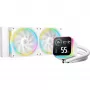 Liquid CPU cooler DeepCool LQ240 White with 240mm aluminum radiator, 2x120mm RGB fans, 41cm tubes