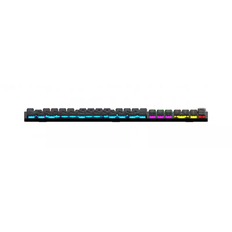 iBOX Aurora K-6 IKGMK6 Mechanical Low-Profile Gaming Keyboard, Wired + RF Wireless + Bluetooth, KRGD Red switches, LED backlight, QWERTY English, Black