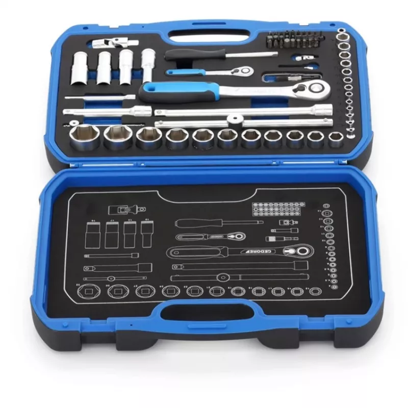 Socket wrench set Gedore 19 BMC 20 — 69 pieces, 1/4 inch and 1/2 inch drive