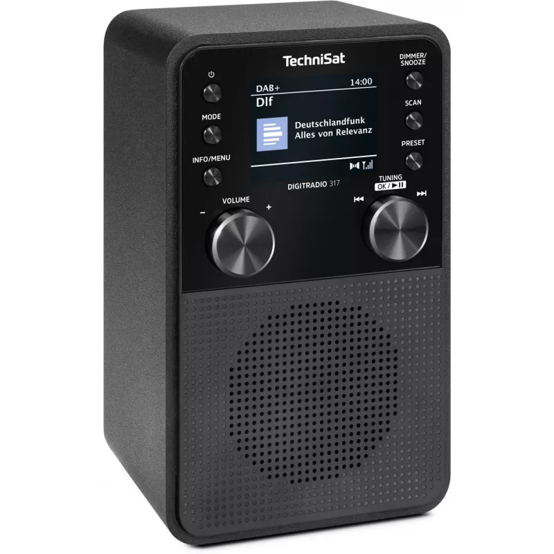 Digital radio TECHNISAT DigitRadio 317 — black, FM and DAB+ reception