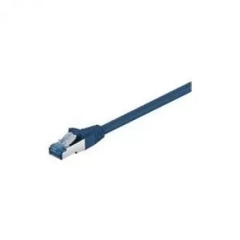 Wentronic Goobay CAT 6a Patch Cable, S/FTP (PiMF), Blue, 1 m - LSZH Halogen-Free, Copper (93677)