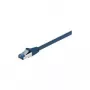 Wentronic Goobay CAT 6a Patch Cable, S/FTP (PiMF), Blue, 1 m - LSZH Halogen-Free, Copper (93677)