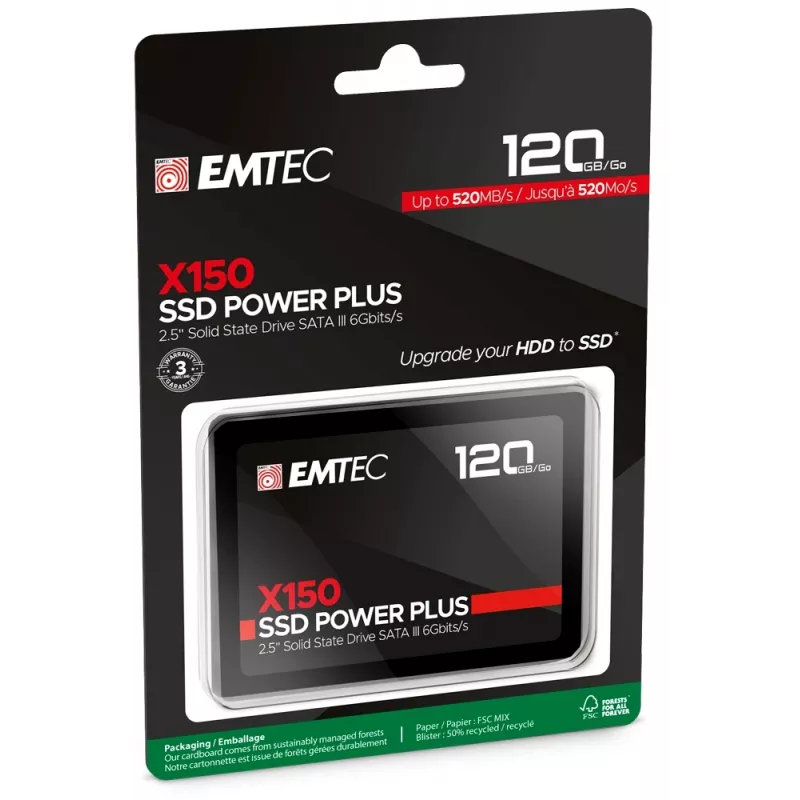 SSD disk Emtec X150 Power Plus 120 GB 2.5 inch Serial ATA III