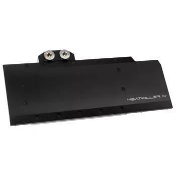 Watercool full-cover GPU water block Heatkiller IV for Radeon RX 5700 XT — Acetal top with nickel-plated copper base