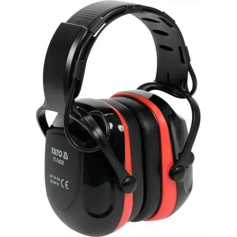 Hearing protection headphones YATO YT-74626, PVC construction, Lithium‑Polymer battery, 348 g