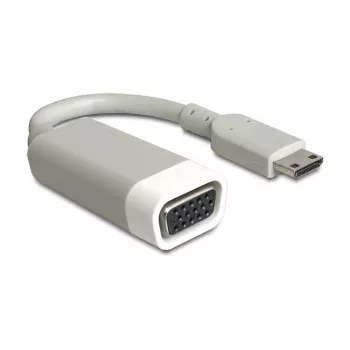 Video cable adapter DeLOCK 65471 mini HDMI to VGA 0.015 m White