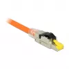 Wire connector RJ45 DeLOCK 86485 Black Silver Transparent Yellow
