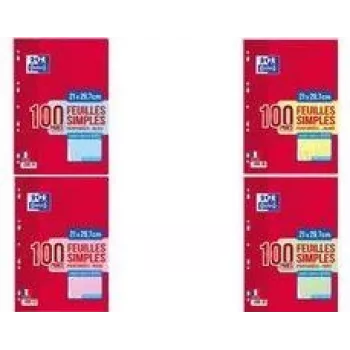 Ring binder inserts CONQUERANT SEYES A4 80 g/m² Pink, 50 sheets