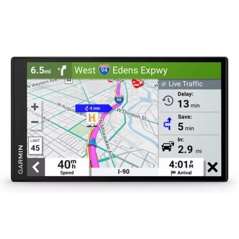 Garmin DriveSmart 76 navigator Fixed 17.8 cm (7) TFT Touchscreen 239.6 g Black (EU MT-D)