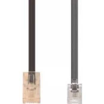 Telephone Cable e+p T 91/3 3 m Black Transparent