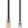Telephone Cable e+p T 91/3 3 m Black Transparent