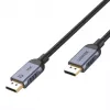 Unitek C1626GY01-1.5M DisplayPort 2.1 cable, 8K@120Hz, 1.5 m, Black/Grey