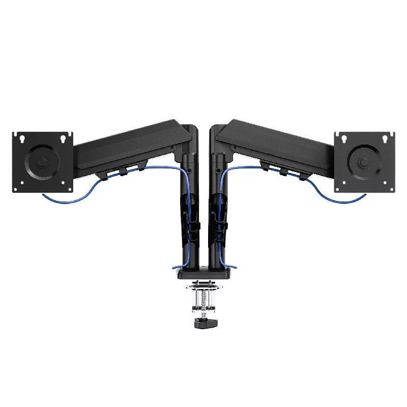Desk dual-arm monitor mount TRACER TRAUCH47660 — adjustable metal arms, max 18 kg, VESA up to 100×100, for 13 inch–32 inch screens