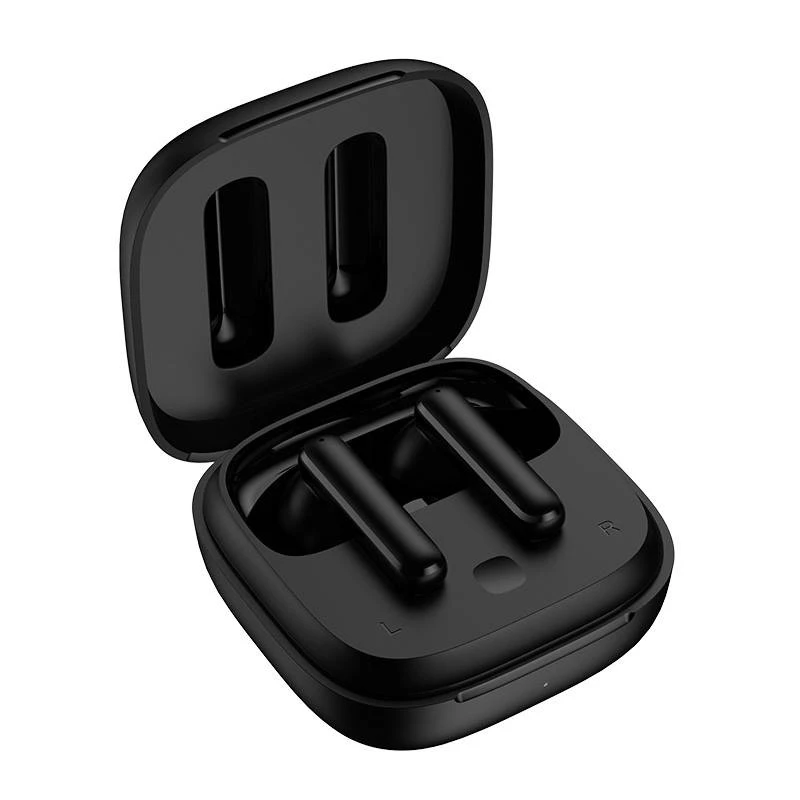 No name T13 ANC Black wireless earbuds with active noise cancellation, charging case