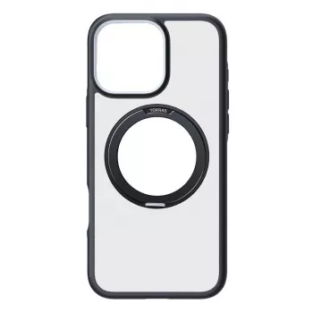 Protective phone case Torras Ostand R Fusion for iPhone 16 Pro — Black