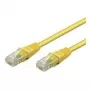 Wentronic Goobay CAT 5e Patch Cable, U/UTP, Yellow, 1 m - CCA Copper Mix (68341)