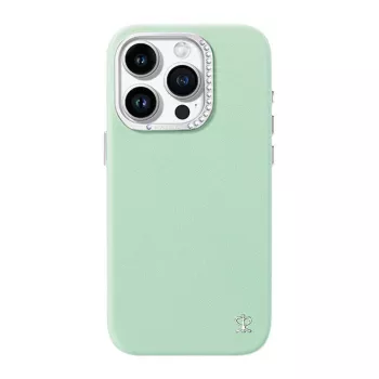 Protective hard phone case Joyroom PN-14F4 Starry for iPhone 14 Pro, green, fitted cover