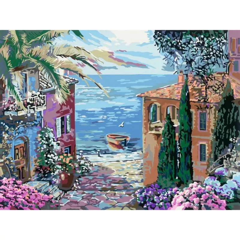Ravensburger Painting Kit CreArt Mediterranean Landscape 23913 — paint-by-number set