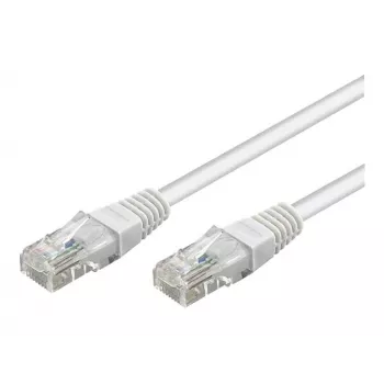 Wentronic Goobay CAT 5e Patch Cable, U/UTP, White, 3 m - CCA Copper Mix (68506)
