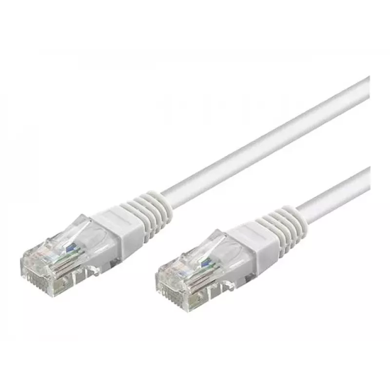 Wentronic Goobay CAT 5e Patch Cable, U/UTP, White, 3 m - CCA Copper Mix (68506)