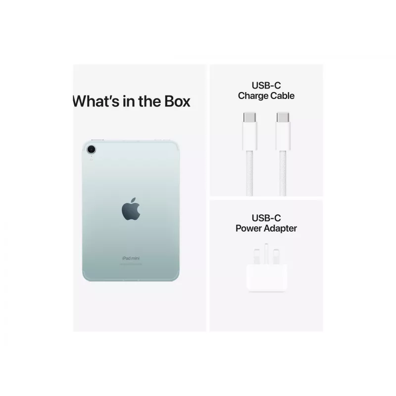 Apple iPad mini 5G TD-LTE & FDD-LTE 128 GB 21.1 cm (8.3) Wi-Fi 6E (802.11ax) iPadOS 18 Blue