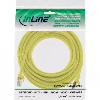 InLine Patch Cable SF/UTP Cat.5e yellow 5m