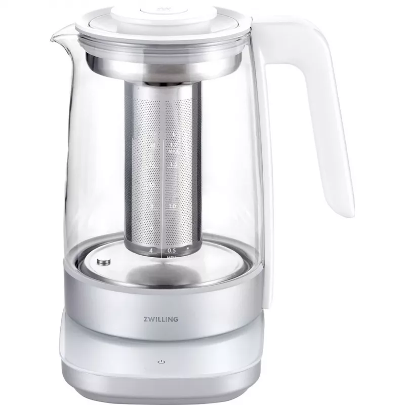 Electric kettle ZWILLING 1.7 L 1850 W, glass housing, white