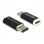 Delock - USB-Adapter - 24 pin USB-C (M) to Micro-USB Type B (W) - USB 3,1 - Black (65678)