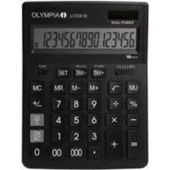 OLYMPIA LCD-416 desktop calculator black (4676)