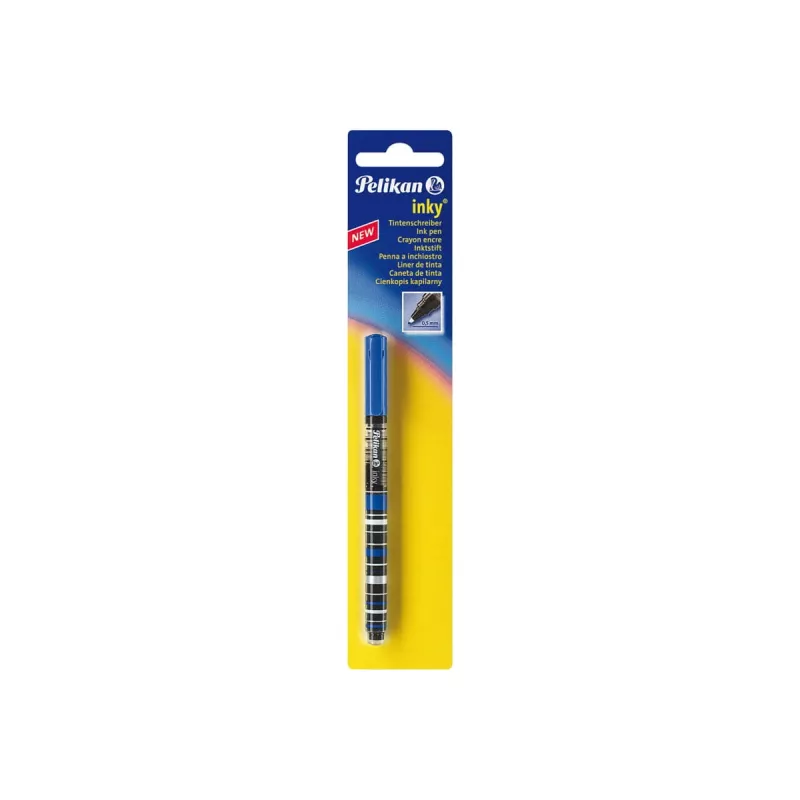 Fountain Pen Pelikan Inky Black Blue 0.5 mm Writing