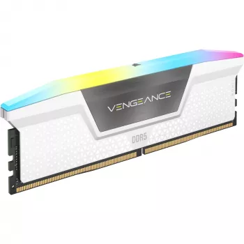 DIMM 32 GB DDR5-6400 (2x 16 GB) Dual-Kit, Memory White, CMH32GX5M2B6400C32W, Vengeance RGB, INTEL XMP