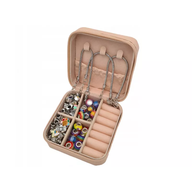 Beading and Bracelet Making Kit Extralink 66-piece Charms Set with Storage Bag