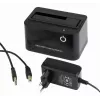 Gembird HD32-U2S-5 docking station for 2.5 and 3.5 hard drives USB 2.0 Type-A Black