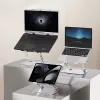 Laptop stand MEDIA-TECH MT2661 — adjustable height, foldable aluminium design for up to 17 inch notebooks
