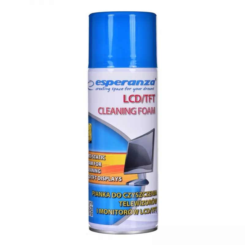 Equipment cleansing foam ESPERANZA ES119 — 400 ml for LCD/TFT/Plasma screens, multicolour