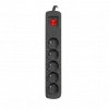 Power strip ARMAC R5 — 5 outlets, 5 m cable, black