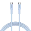 CANYON cable OnWire 60CL C-C 60W COLOR Braided 1m Light Blue