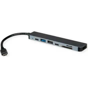Laptop Dock ROLINE 12021122 USB 3.2 Gen 1 Type-C Grey