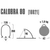 Dome/Igloo tent High Peak Calobra 80 — Grey, 2000×1200×900 mm, polyester groundcloth, fibreglass poles